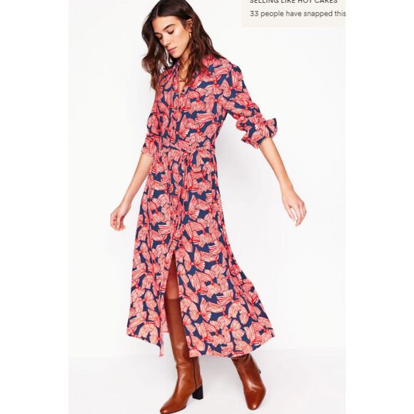 Boden Dresses & Skirts - Boden Red and Blue Midi Dress
